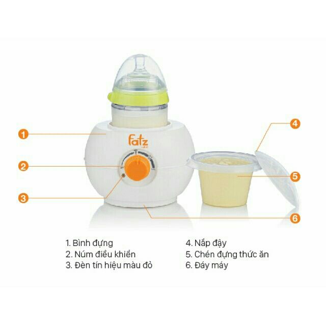 Máy hâm sữa cho bình cổ siêu rộng Fatz Baby FB3027SL